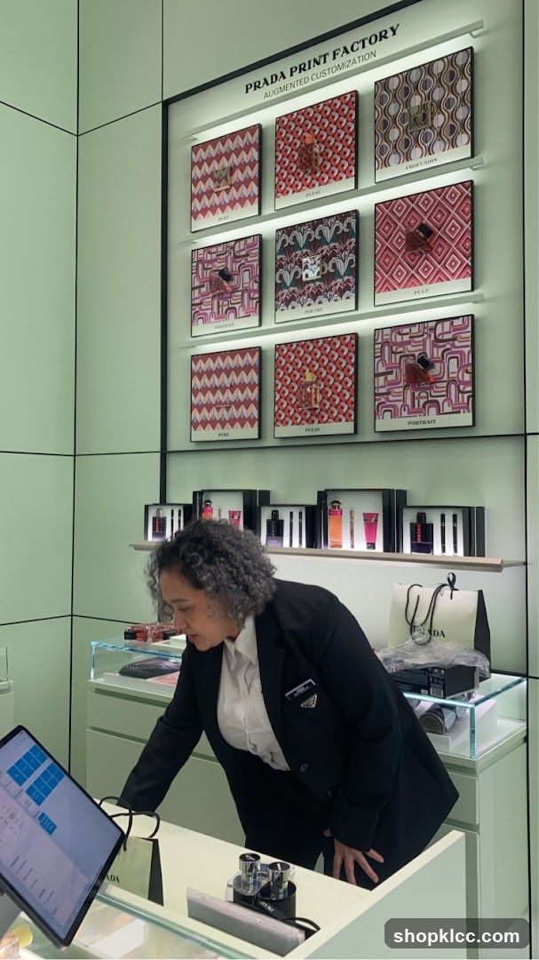 Prada Print Factory Display