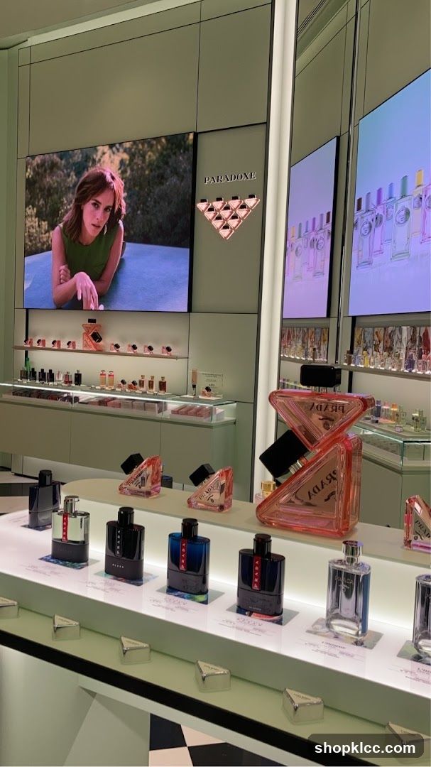 Prada Fragrance Display