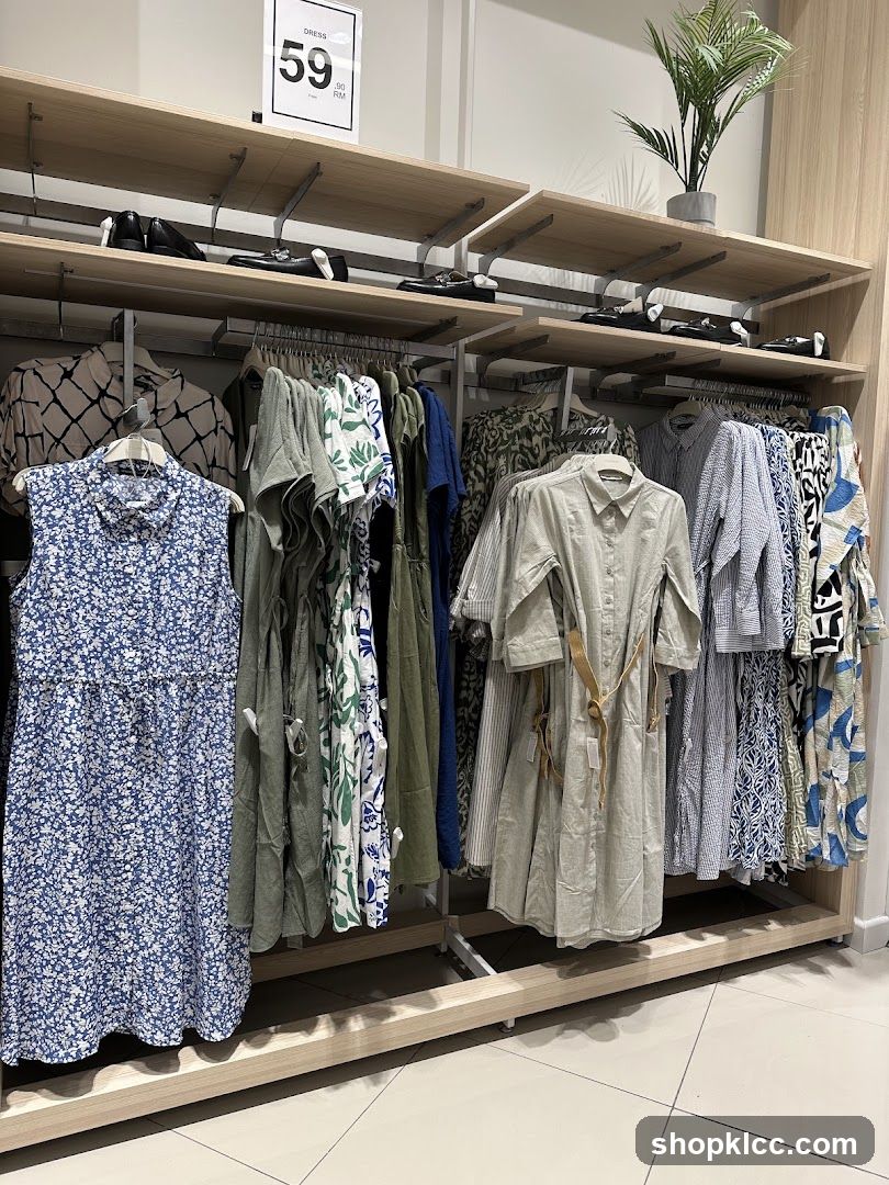 Dresses on display