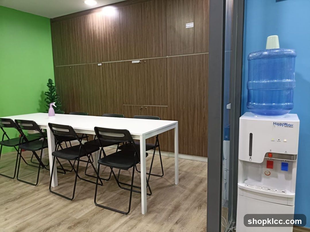 Meeting Room Interior with Water Dispenser