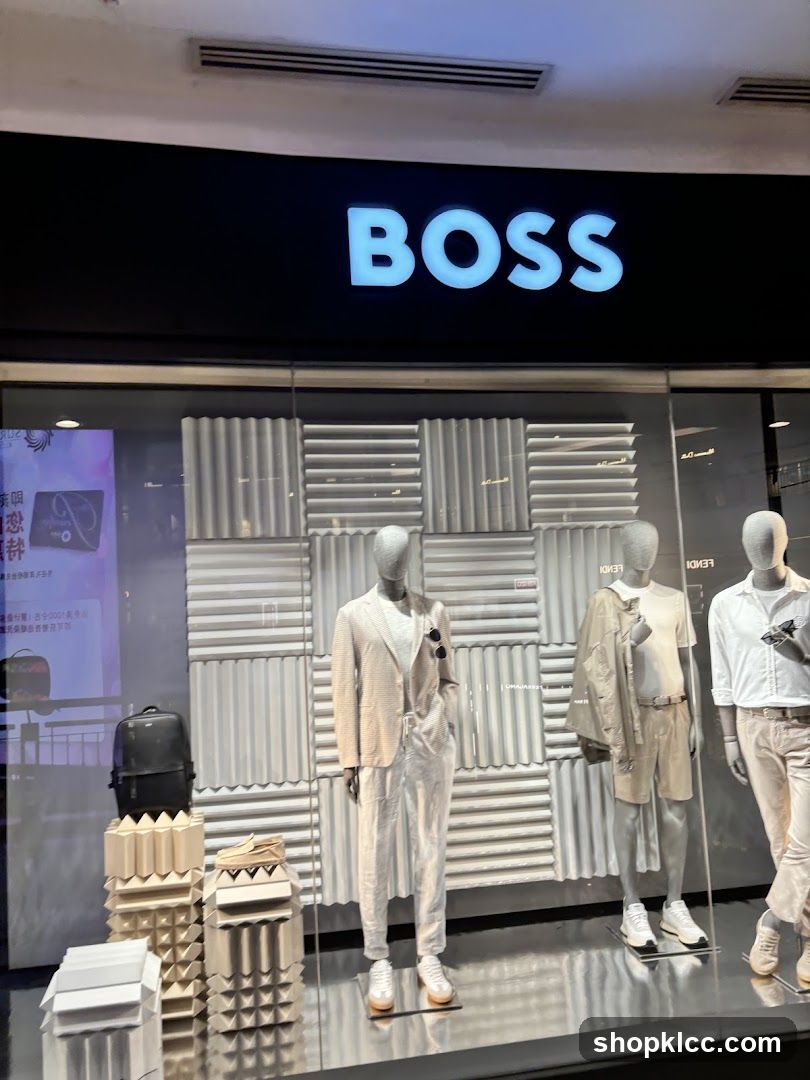 BOSS Store Window Display