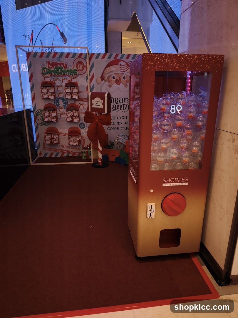 Christmas Display with Vending Machine