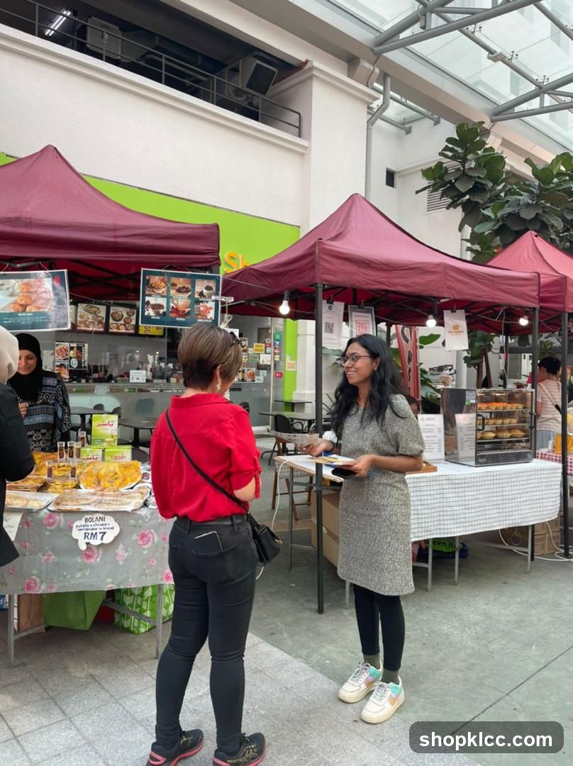 Food Stall Market Scene