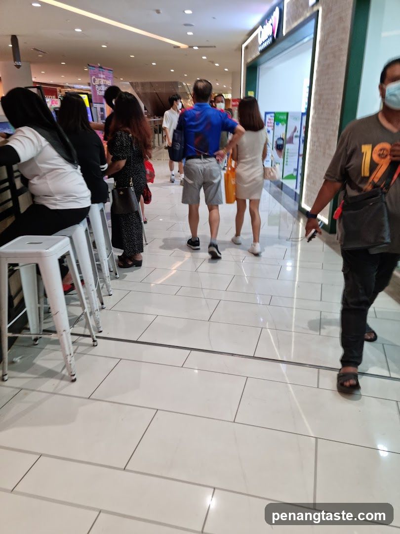 People walking in a mall