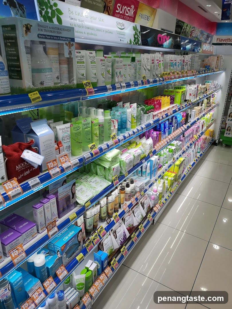 Skincare Products on Shelves