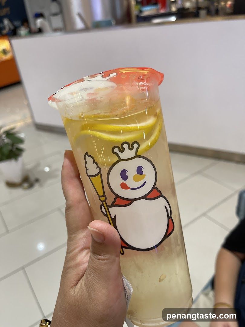 Lemonade Drink with Snowman Logo