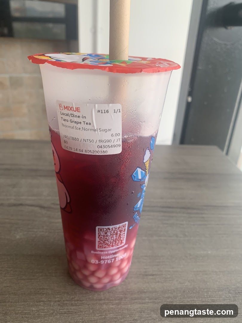 Taro Grape Tea