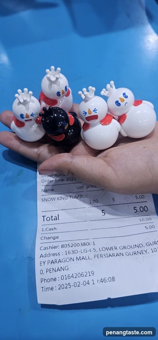 Snowman Tumblers and Receipt
