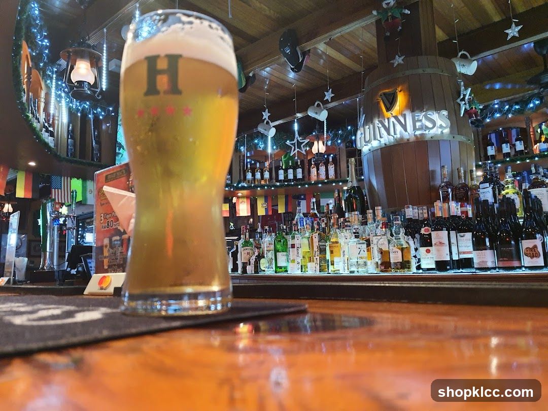 Bar Interior with Beer and Bottles