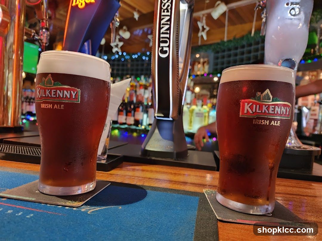 Two glasses of Kilkenny Irish Ale