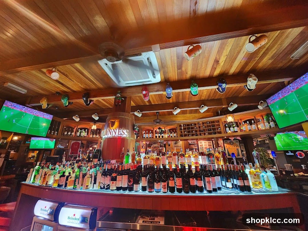 Bar Interior with Guinness Branding