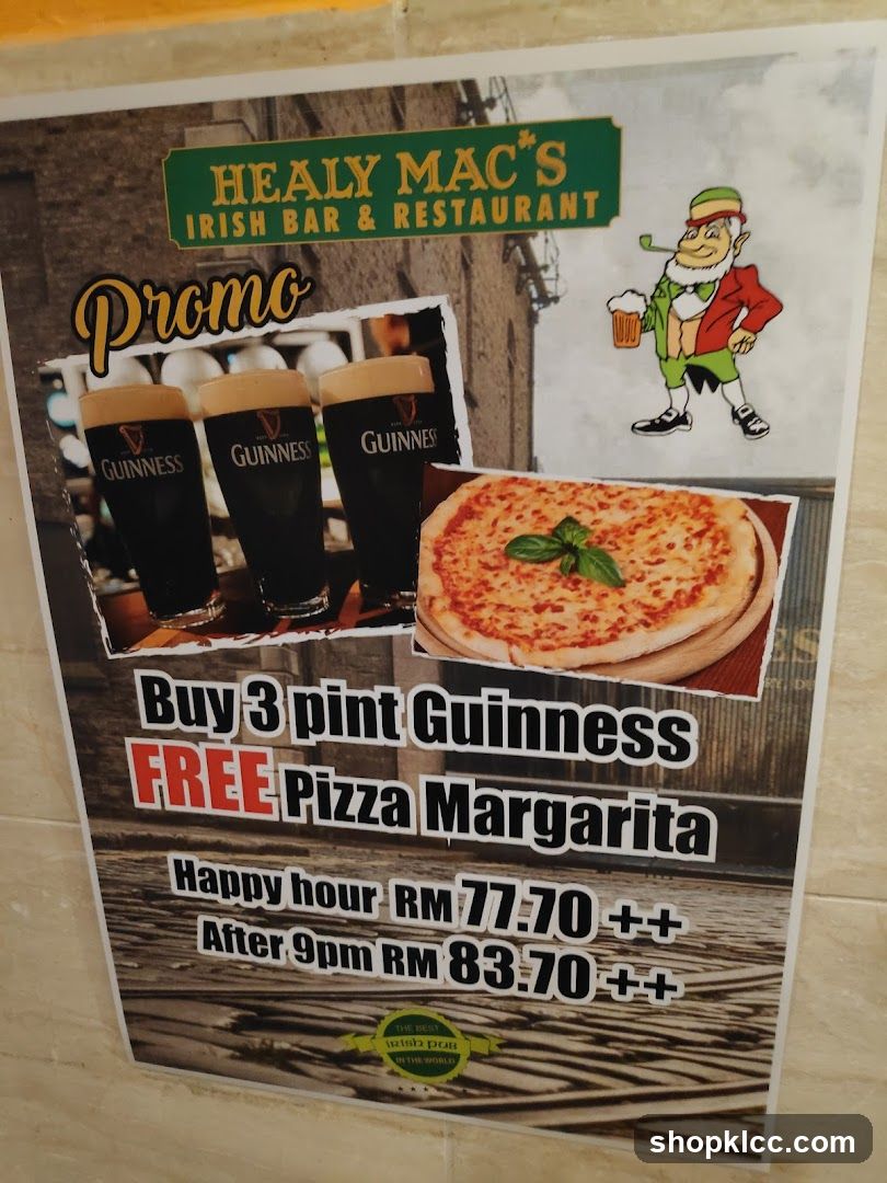 Healy Mac's Irish Bar & Restaurant Promo
