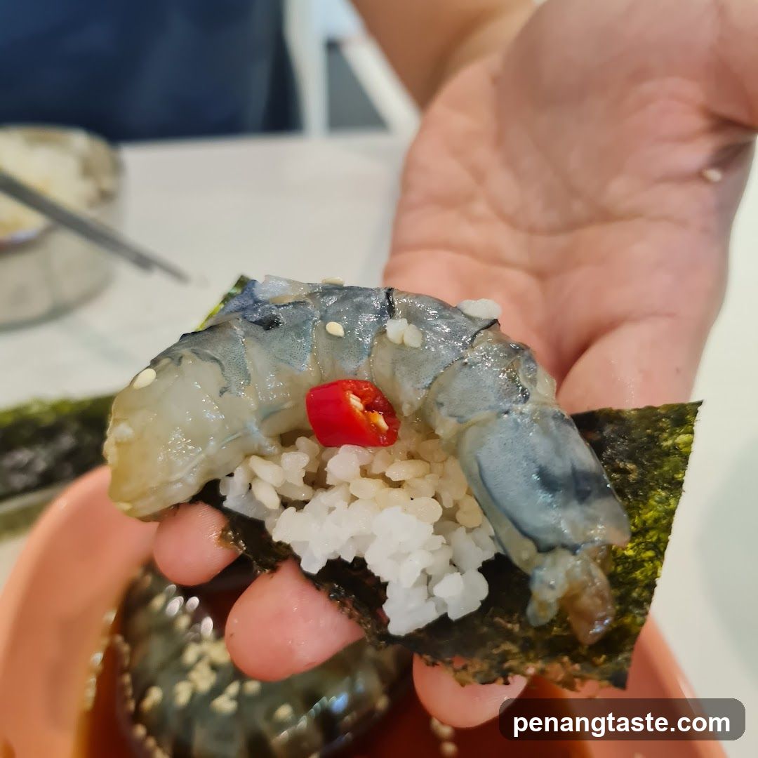 Shrimp and Rice Hand Roll