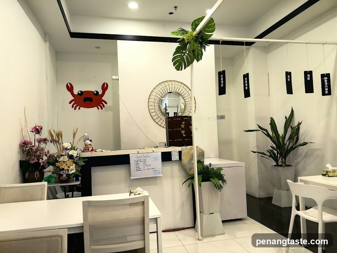Restaurant Interior with Crab Decoration