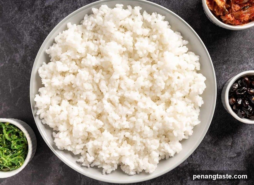 Bowl of Rice with Side Dishes
