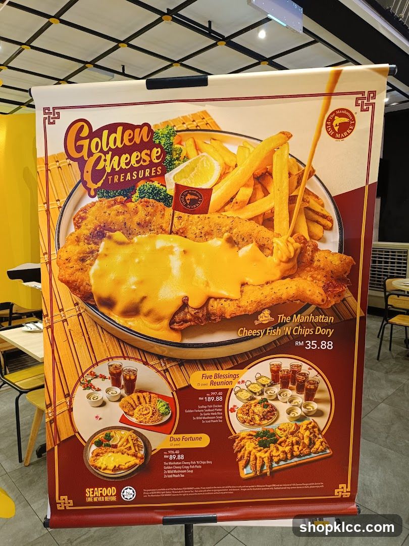 Golden Cheese Treasures Menu