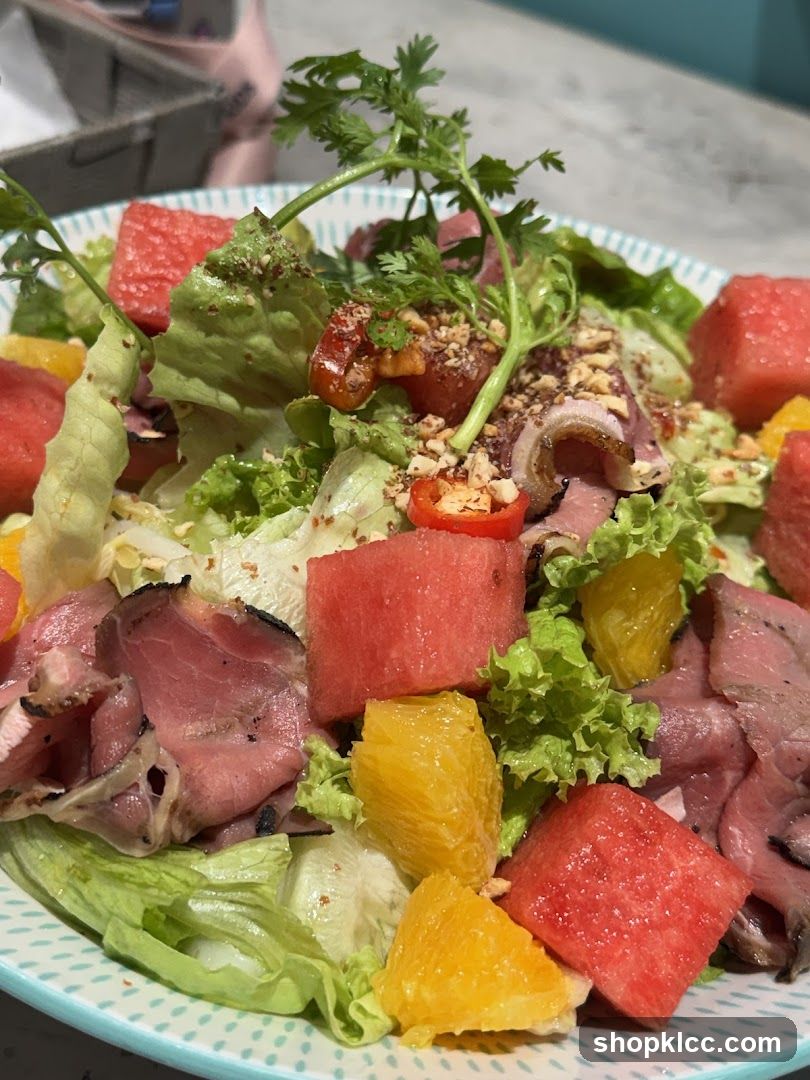 Salad with Watermelon and Orange