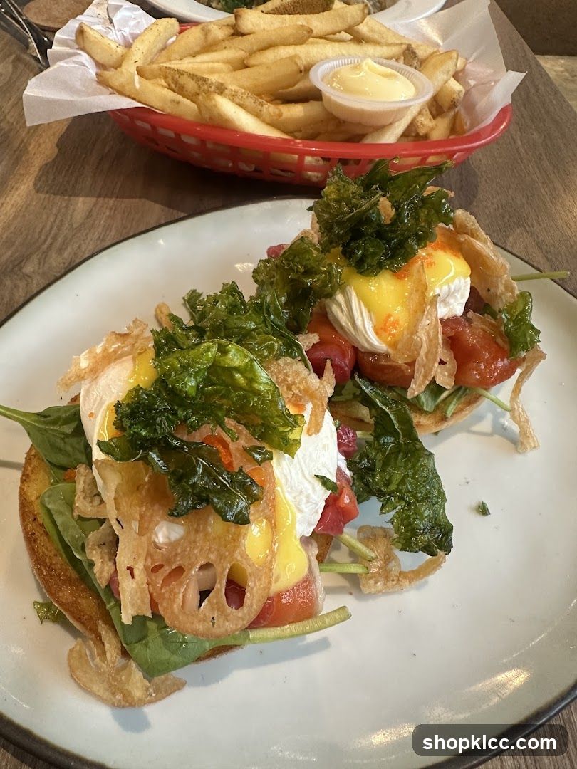 Eggs Benedict with Fries