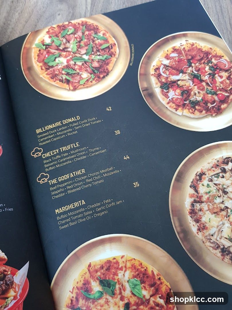 Pizza Menu