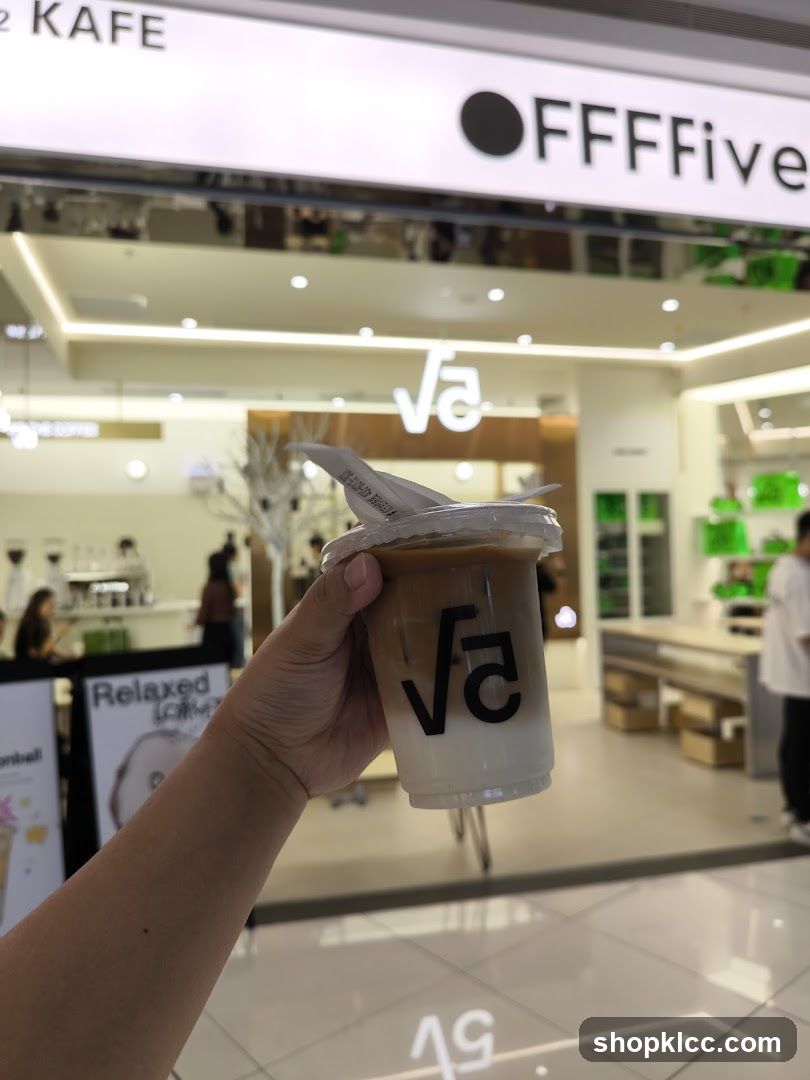 Coffee Drink with Cafe Exterior