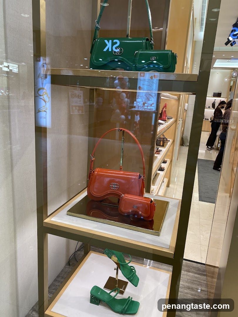 Handbags and Shoes Display