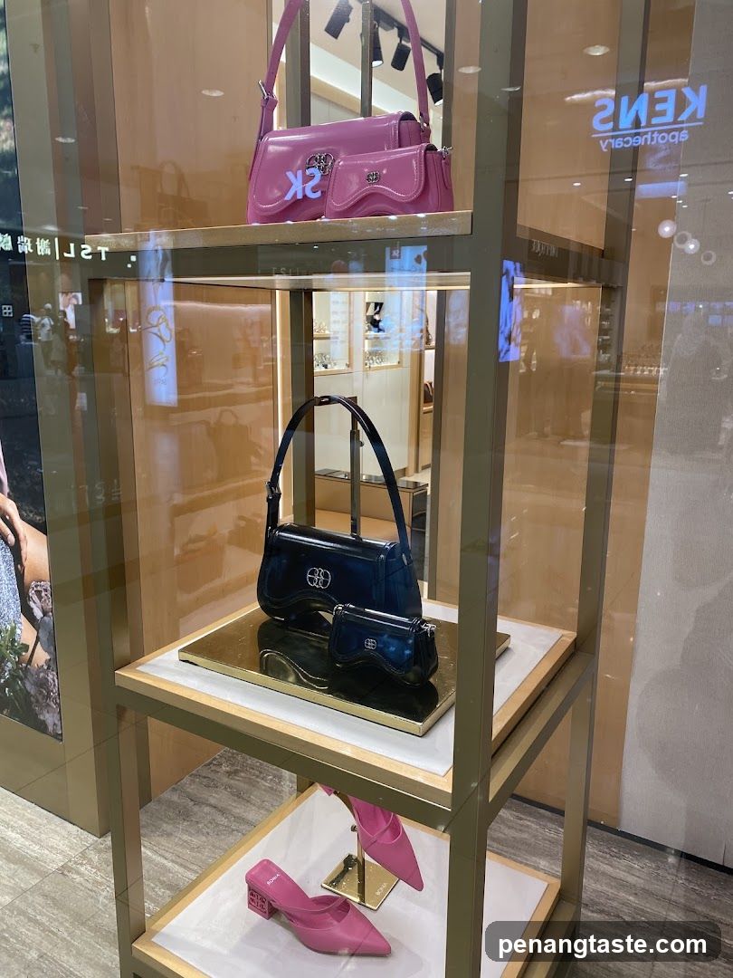 Handbags and Shoes Display