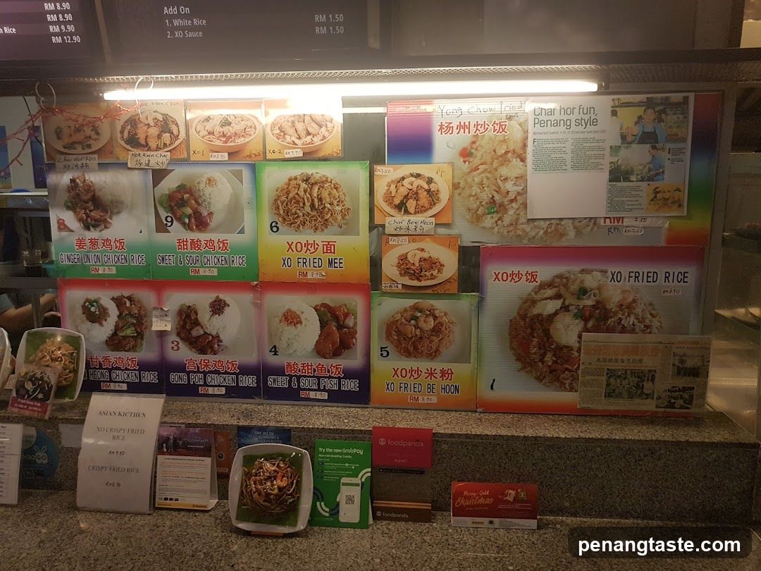 Food Stall Menu Display