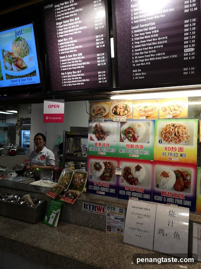 Food Stall Menu and Display