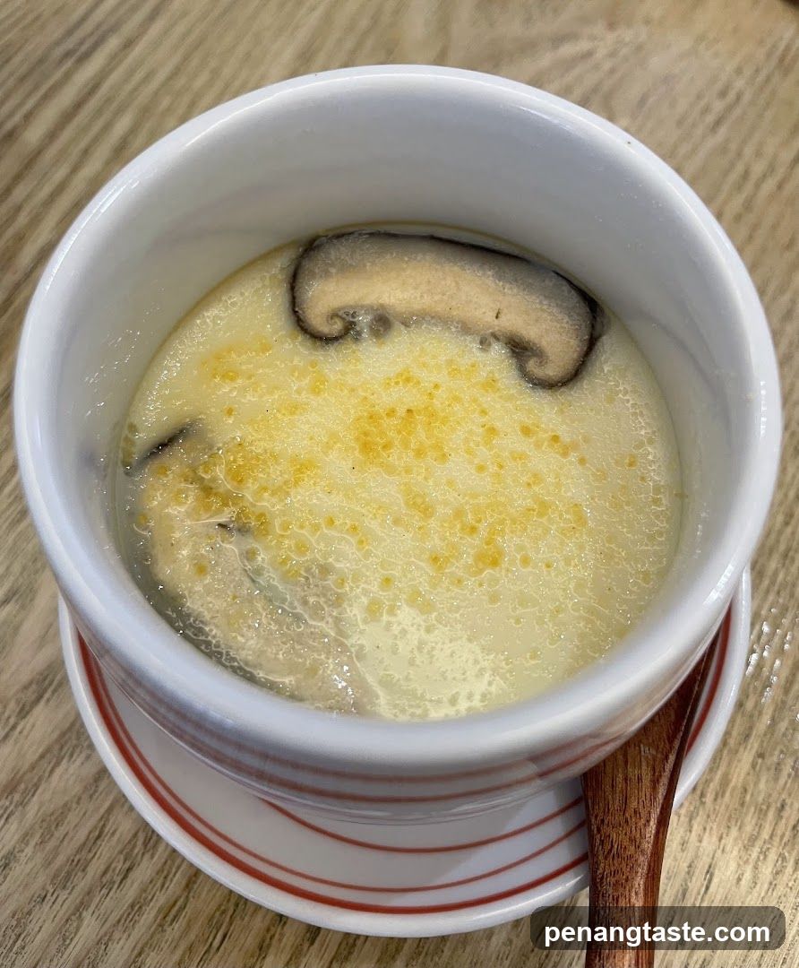 Steamed Egg Custard with Mushroom