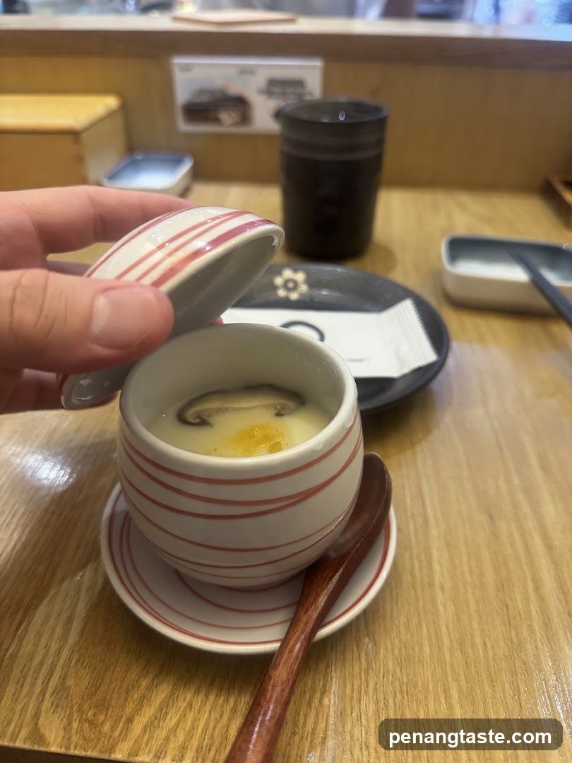 Steamed Egg Custard with Mushroom