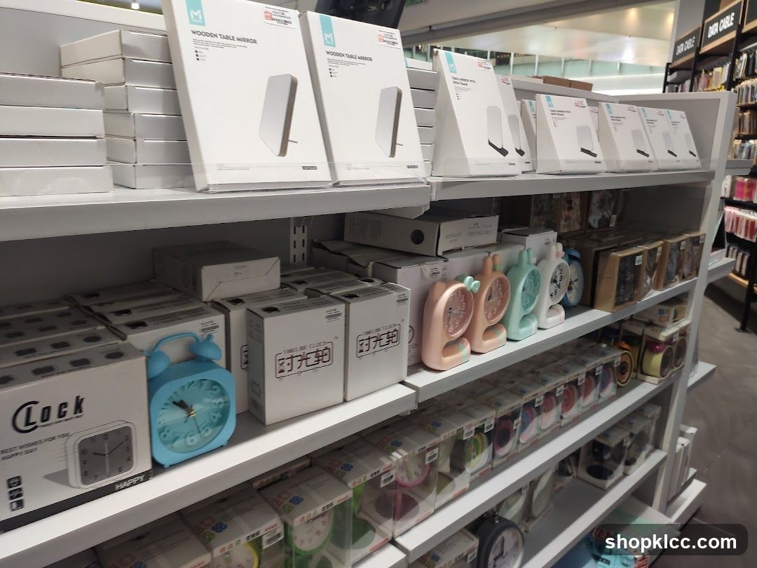 Shelves of merchandise