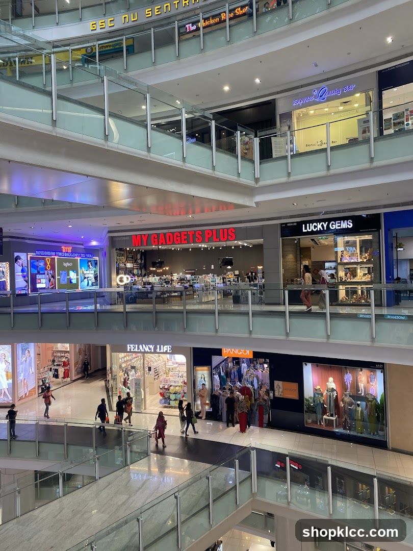 Mall Interior with Shops
