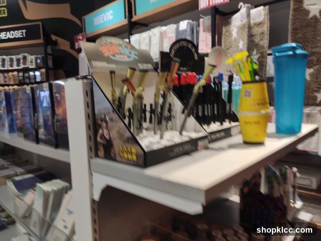 Store Display with Various Items