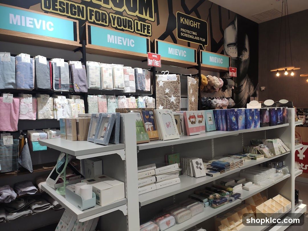 Store Interior with Shelves of Merchandise
