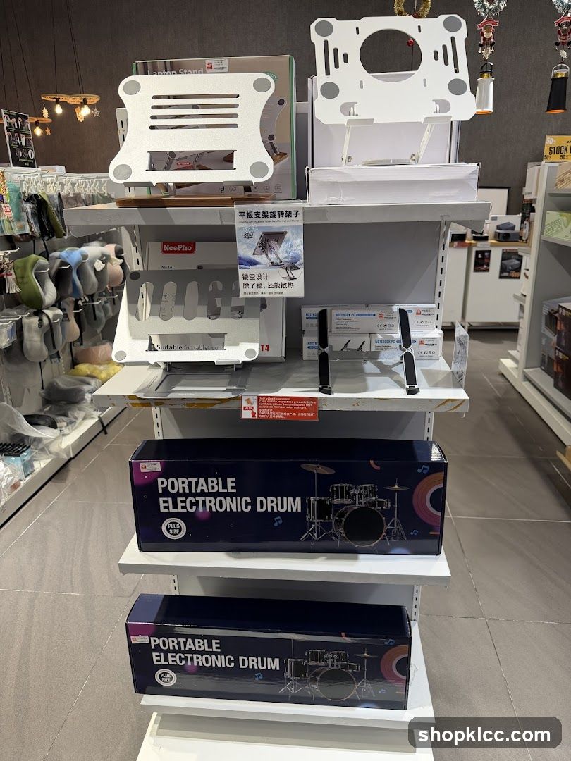 Electronic Drum Sets and Laptop Stands