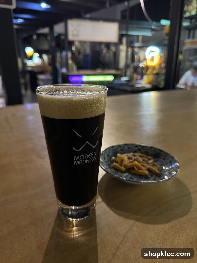 Beer and Snacks at a Bar