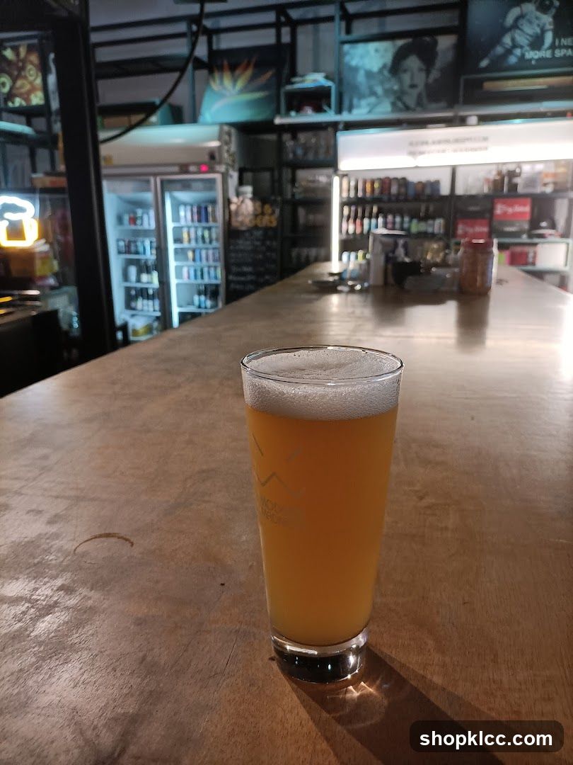 Beer on a Bar Counter