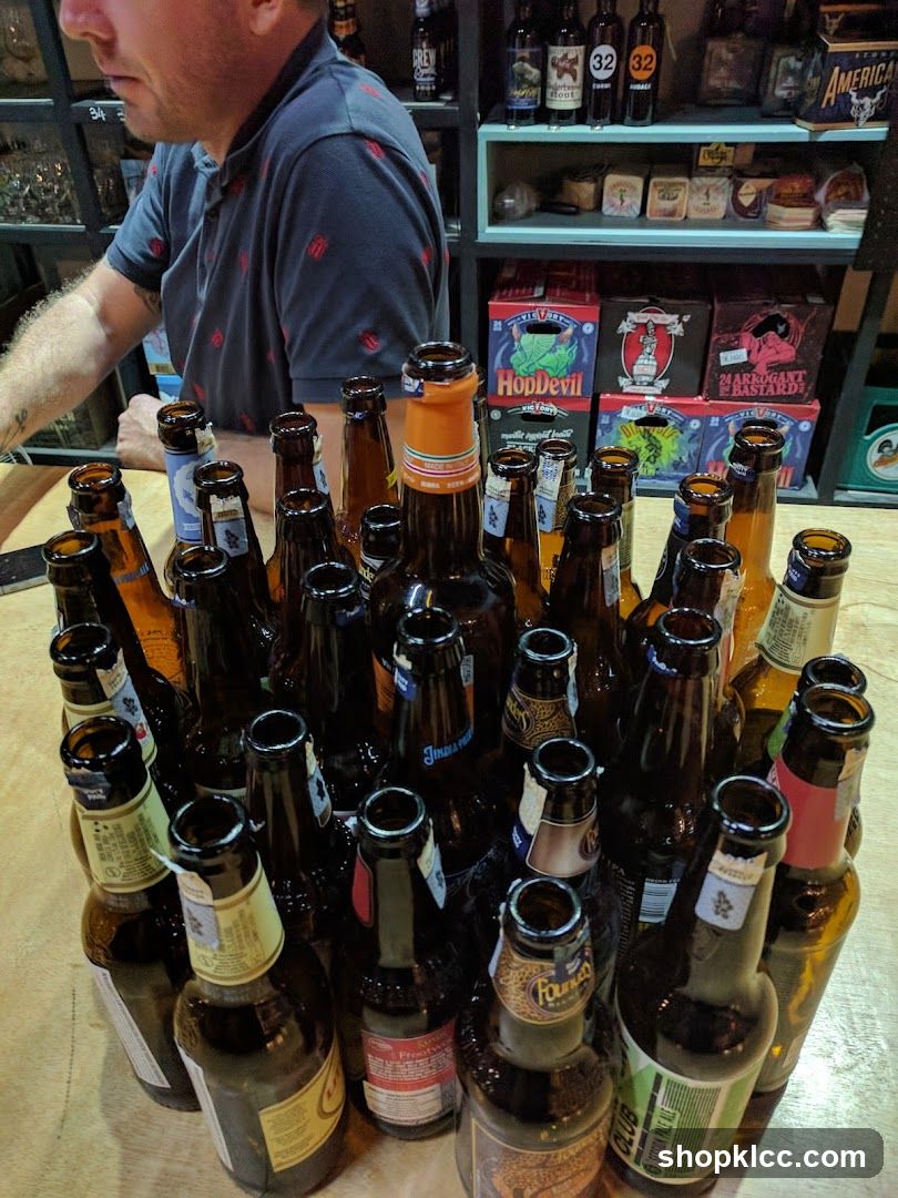 Beer Bottles on a Counter
