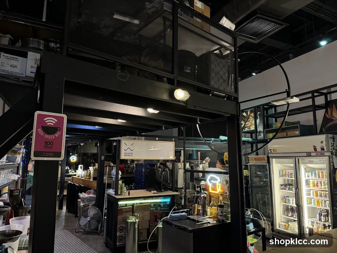 Interior of a modern cafe