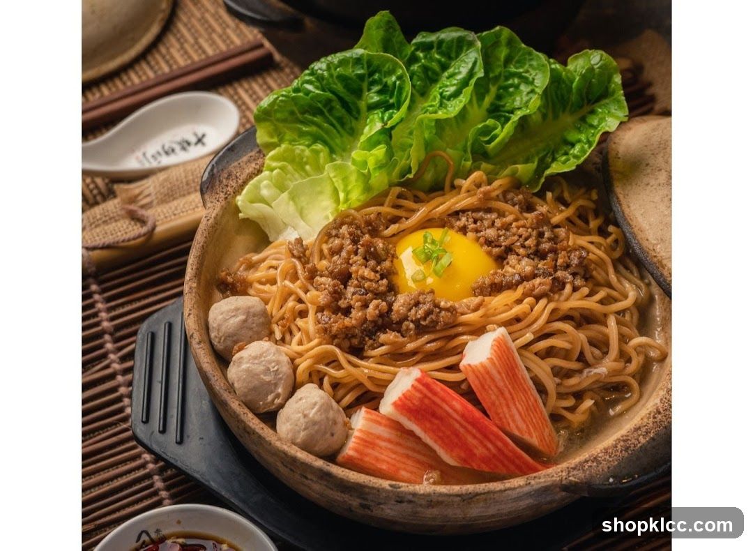 Noodle Dish with Egg and Crab Sticks