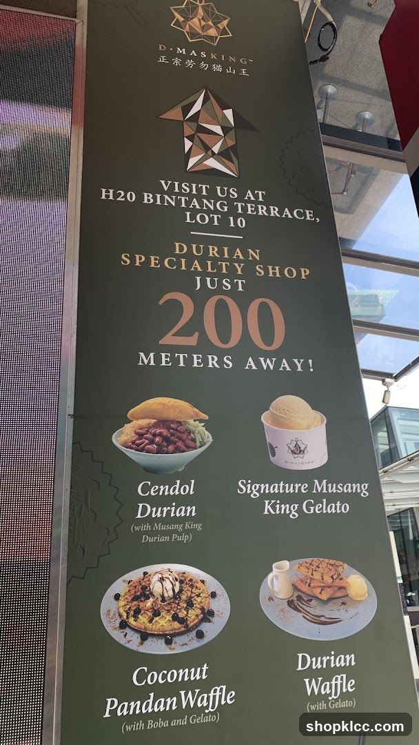 Durian Specialty Shop Advertisement