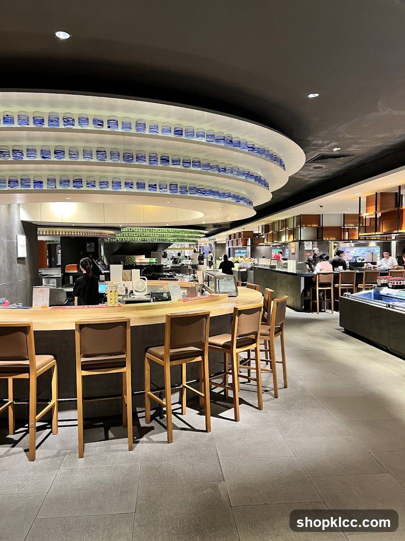 Restaurant Interior with Sushi Bar