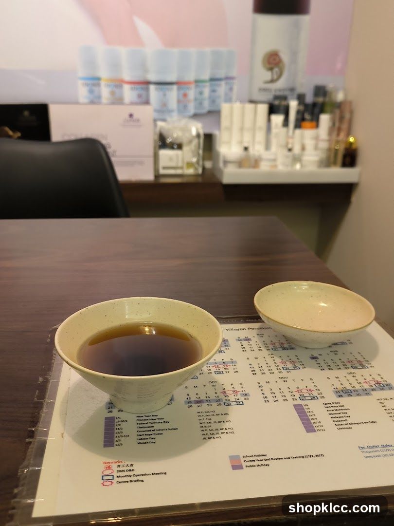 Table with Tea and Calendar