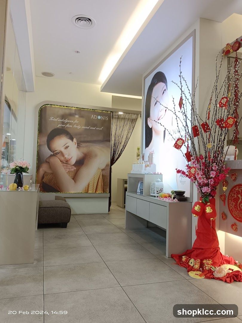 Spa Interior with Chinese New Year Decorations