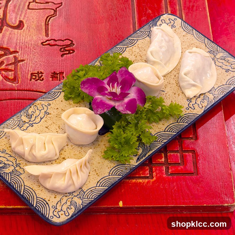 Dumplings on a Plate