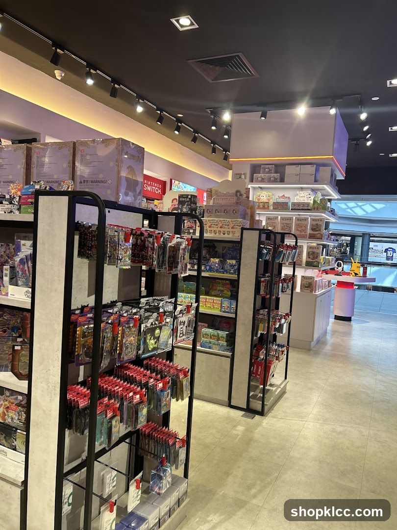 Interior of a store selling video games and accessories