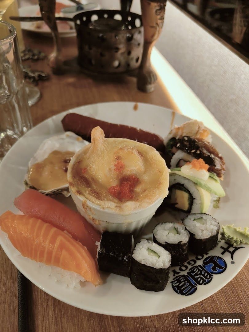 Assorted Sushi and Savory Dish