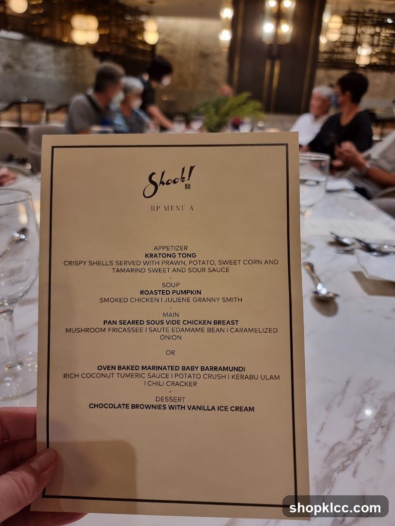 Shook! RP Menu A