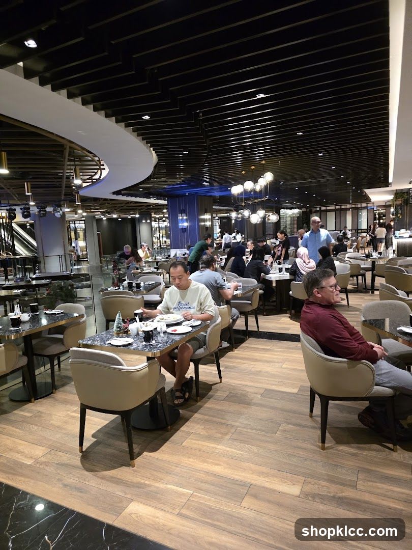 Restaurant Interior with Diners
