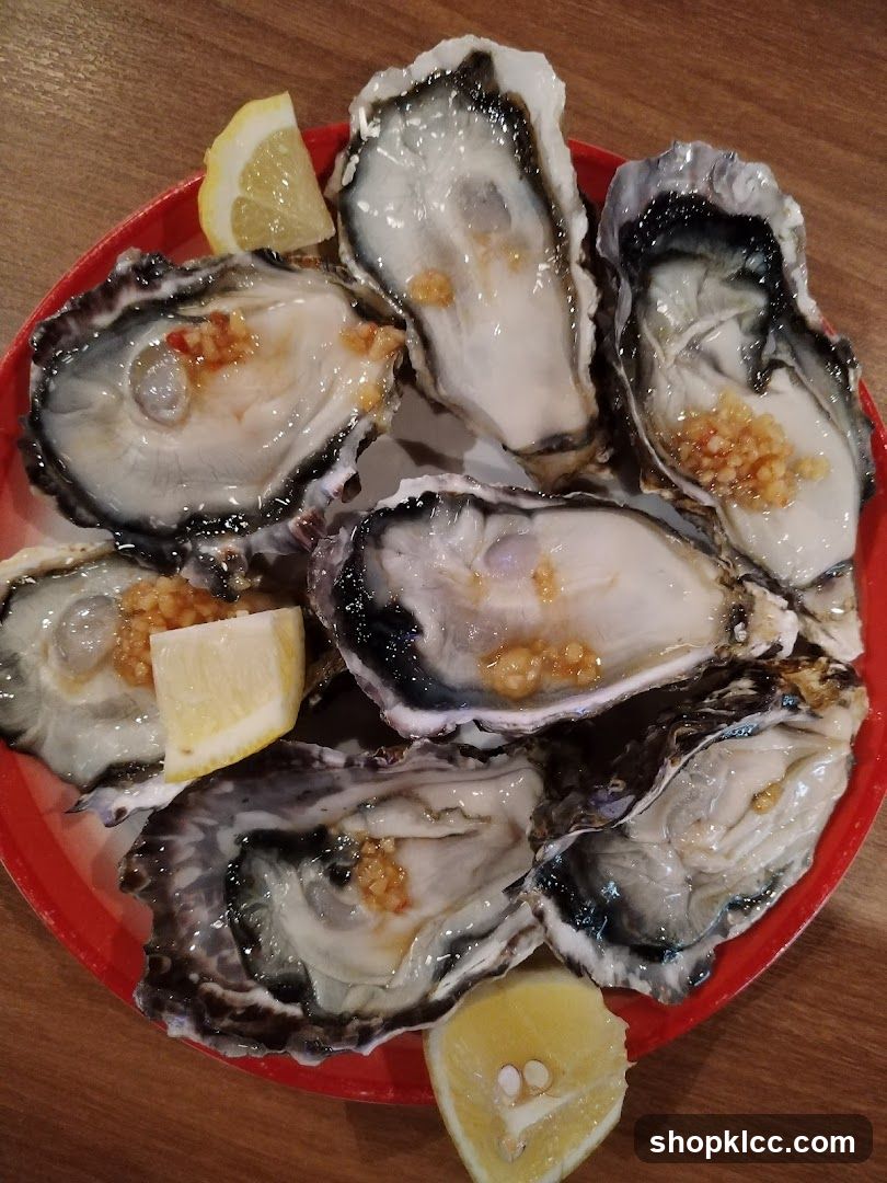 Oysters with Lemon